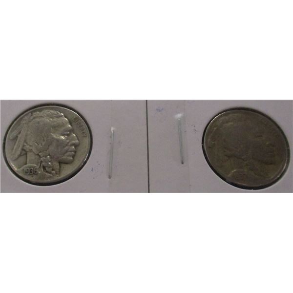 1936 - 1937 INDIAN HEAD USA NICKELS