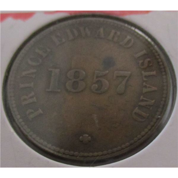 1857 PRINCE EDWARD ISLAND SELF GOV. & FREE TRADE PENNY