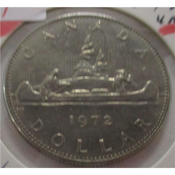 1972 UNCIRCULATED CANADA VOYAGER DOLLAR