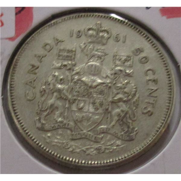 1961 CANADA SILVER HALF DOLLAR