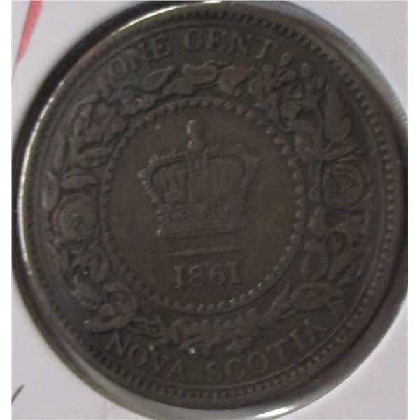 1861 NOVA SCOTIA VICTORIAN LARGE PENNY TOKEN