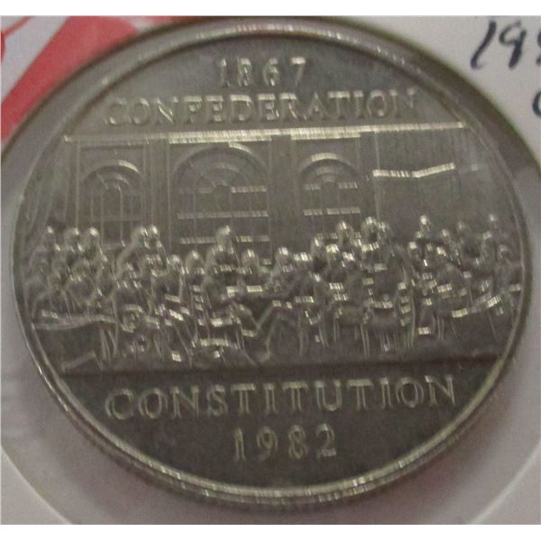 1867 - 1982 CH/BU CANADA CONSTITUTION DOLLAR