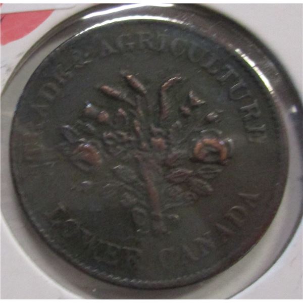 LOWER CANADA MONTREAL AGRICULTURE BANK TOKEN
