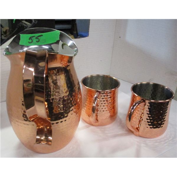 ESTATE:  COPPER PITCHER (2 CUPS)