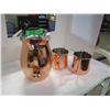 Image 2 : ESTATE:  COPPER PITCHER (2 CUPS)
