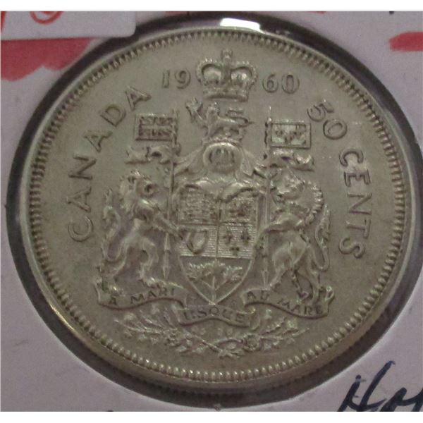 1960 CANADA SILVER HALF DOLLAR