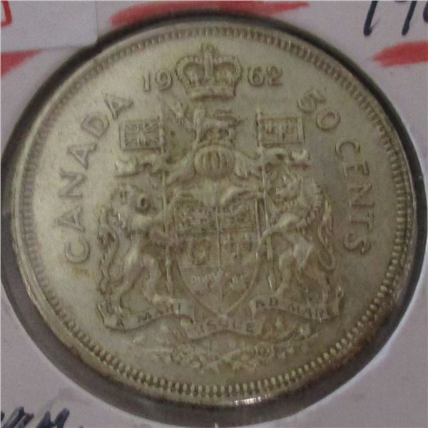 1962 CANADA SILVER HALF DOLLAR