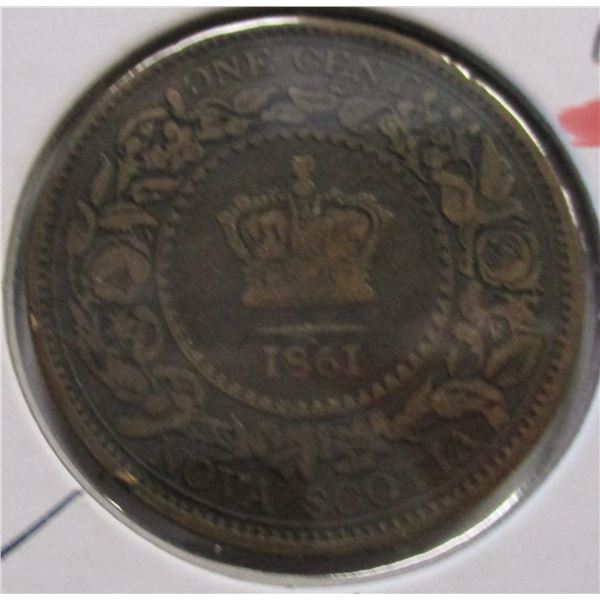 1861 NOVA SCOTIA VICTORIAN LARGE PENNY