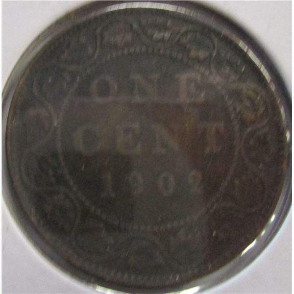 1902 CANADA KING EDWARD VII LARGE PENNY