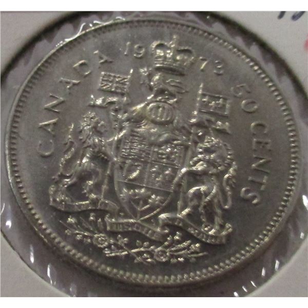 1973 BU CANADA HALF DOLLAR