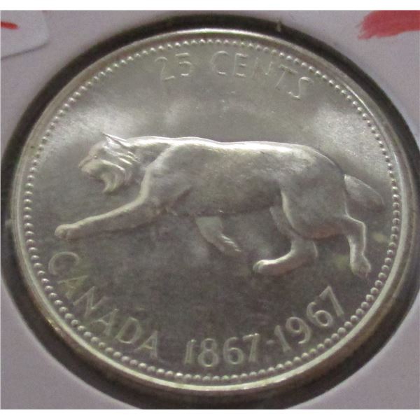 1967 CH/BU CANADA SILVER COUGAR QUARTER