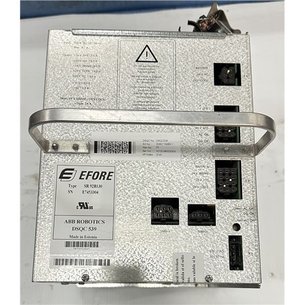 ABB #3HAC 14265-1/DSQC 539Type SR 92B130 Efore Power Supply