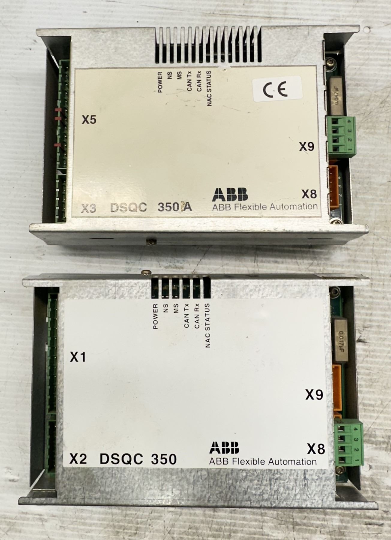 Dsqc (2) ABB #3HNE 00025-1/20 / DSQC 350 Remote Servo Controllers - BTM ...