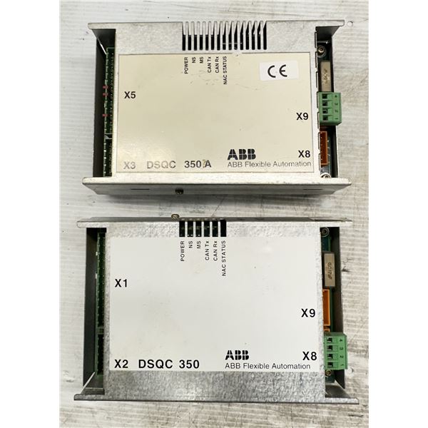 (2) ABB #3HNE 00025-1/20 / DSQC 350 Remote Servo Controllers
