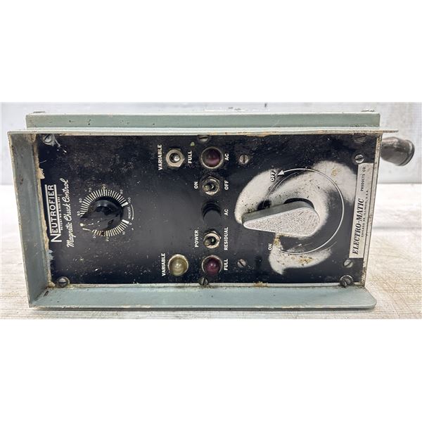 Electro-Matic Neutrofier Magnetic Chuck Control