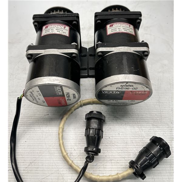 (2) Oriental Motor #PH296-02 Vexta Stepping Motor w/#NE34-010 Gearheads