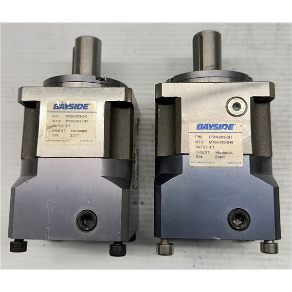 (2) Bayside #PS60-003-SH Gearboxes