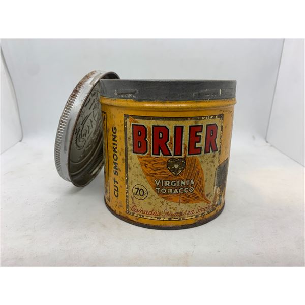 Vintage Brier Virgina Tobacco - Empty Tin