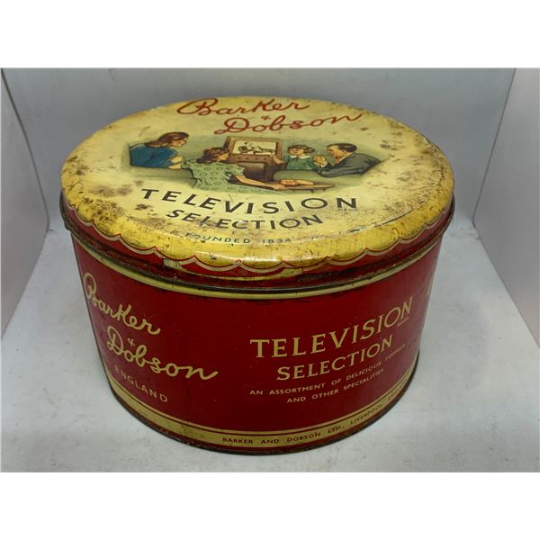 Vintage Barker & Dobson Toffee - 9" x 6" Empty Tin