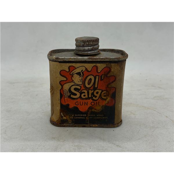 Vintage Ol' Sarge Gun Oil - Empty Container