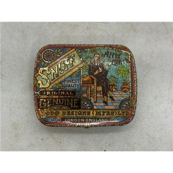 Vintage Snuff Tobacco for After Lunch - 2"x 2" Tin