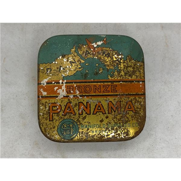 Vintage Panama Bronze Typewriter - Empty Tin