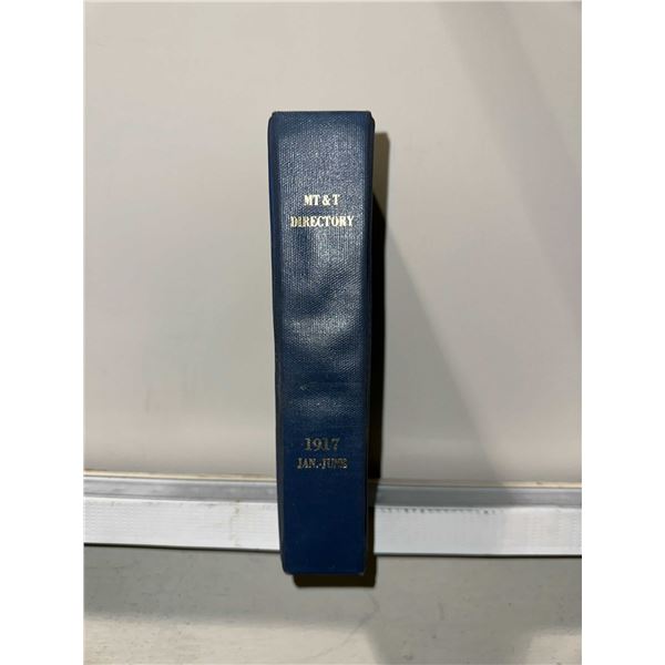 MT & T Directory 1917 Jan-June Valley District