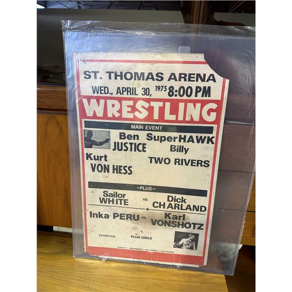 Midget Wrestling Main Event Poster 75/4/30