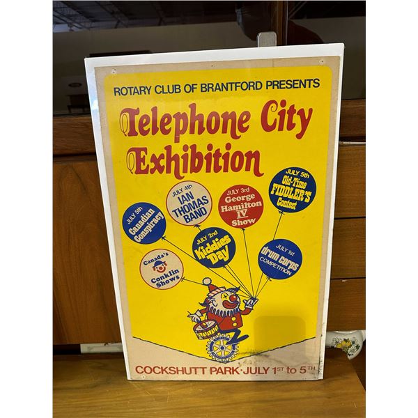 Telephone City Exhibition Poster July 1st-5th