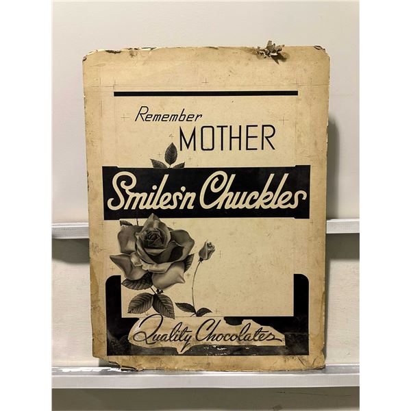 Smiles n Chuckles Chocolate Ad 1930s 40s