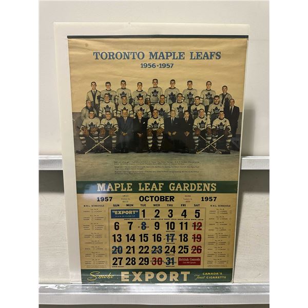 1956-1957 Toronto Maple Leafs Calendar