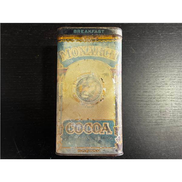 Vintage Monarch High Quality Cocoa Empty Tin