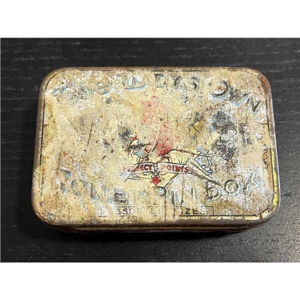 Vintage Lady's Own Toilet Pin Box Empty Tin