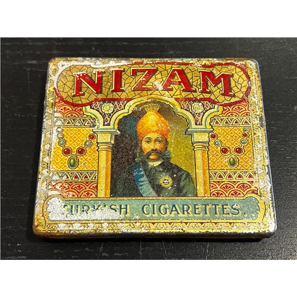 Vintage Nizam Turkish Cigarettes Empty Tin