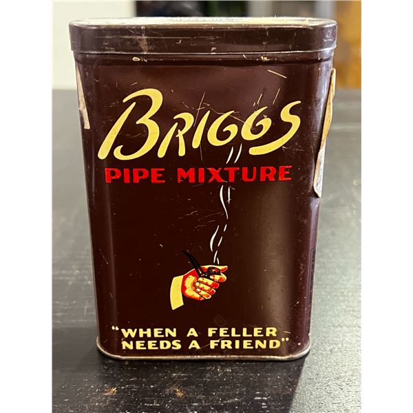 Vintage Briggs Tobacco Pipe Mixture Empty Tin