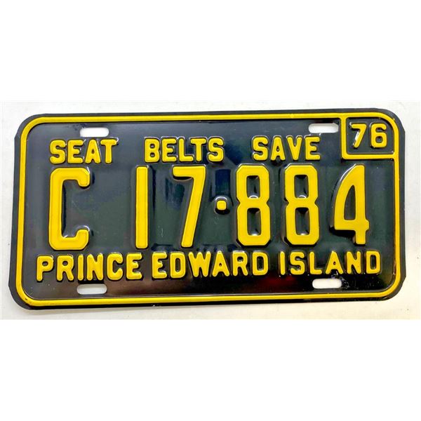 1976 Prince Edward Island License Plate C 17-884