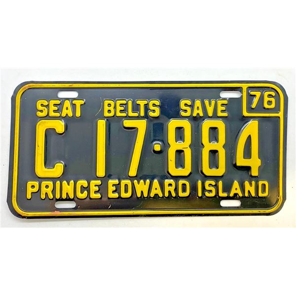 1976 Prince Edward Island License Plate