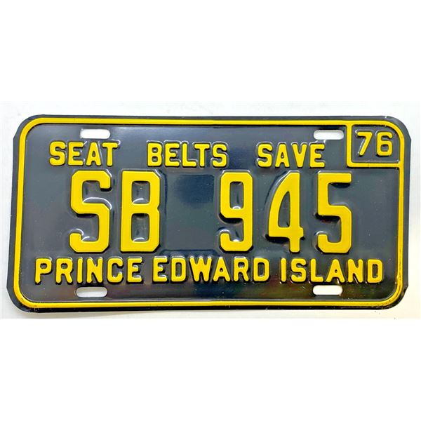 1976 PEI Canada School Bus License Plate