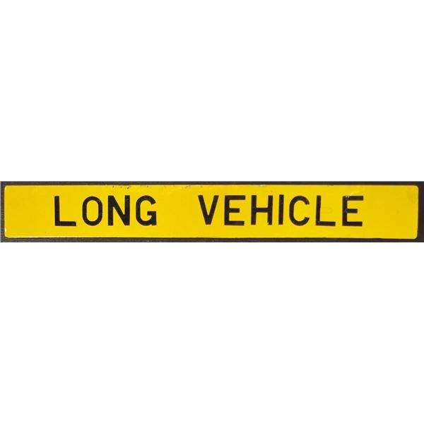 Barbados Long Vehicle Metal Sign
