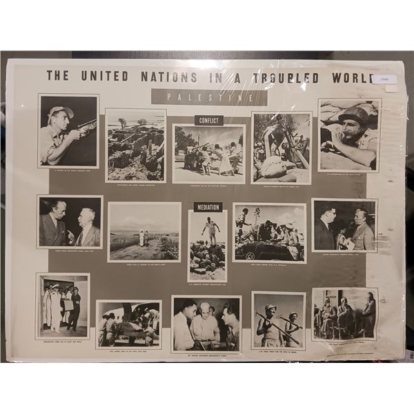 1948 United Nations In A Troubled World Poster