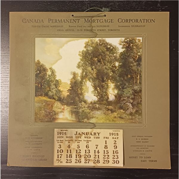 1915 Canada Permanent Mortgage Corp. Calendar