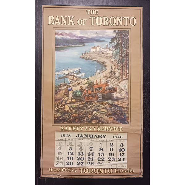 1948 The Bank of Toronto Calendar Complete