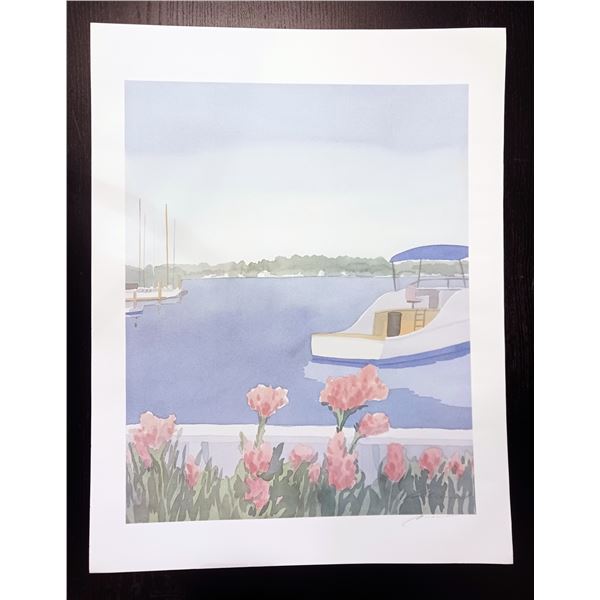 Robert White, Boat Theme Art Print #1 Signed