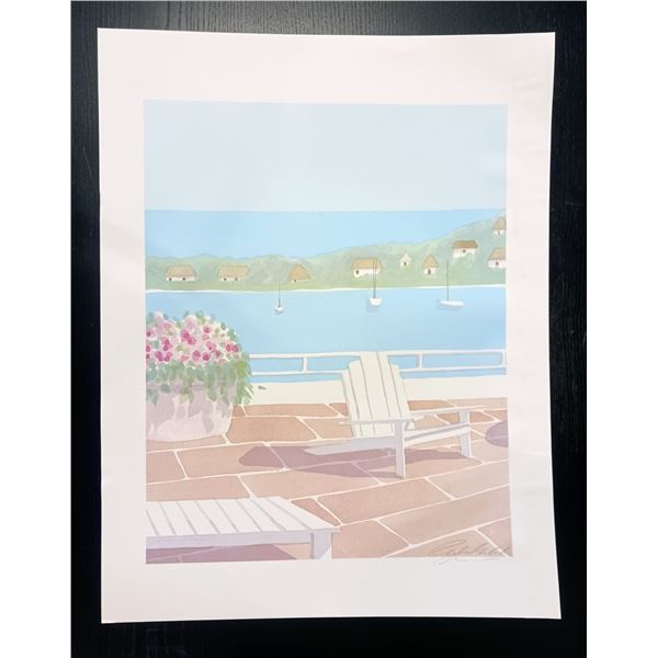 Robert White, Terrace Ocean Art Print #1 Signed