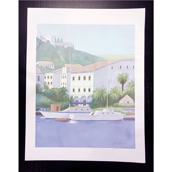 Robert White, Boat Theme Art Print #3 Signed