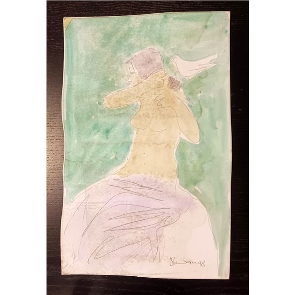 Nude Pencil Abstract Art Drawing #2 Shawn 98'