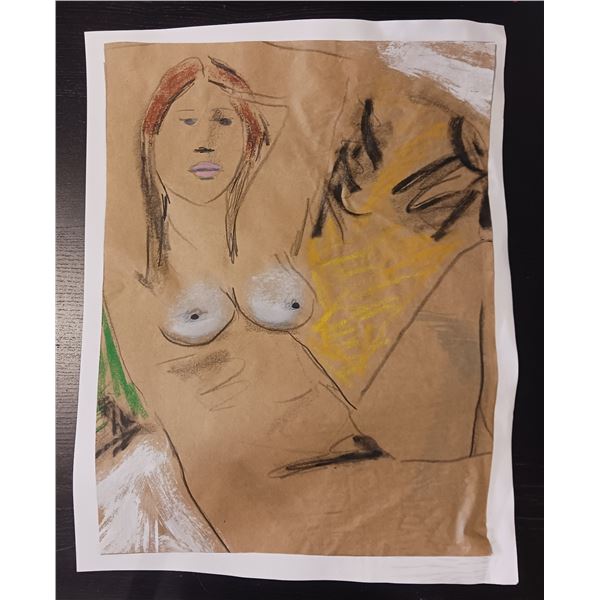 Nude Crayon Abstract Art Drawing #9 Shawn