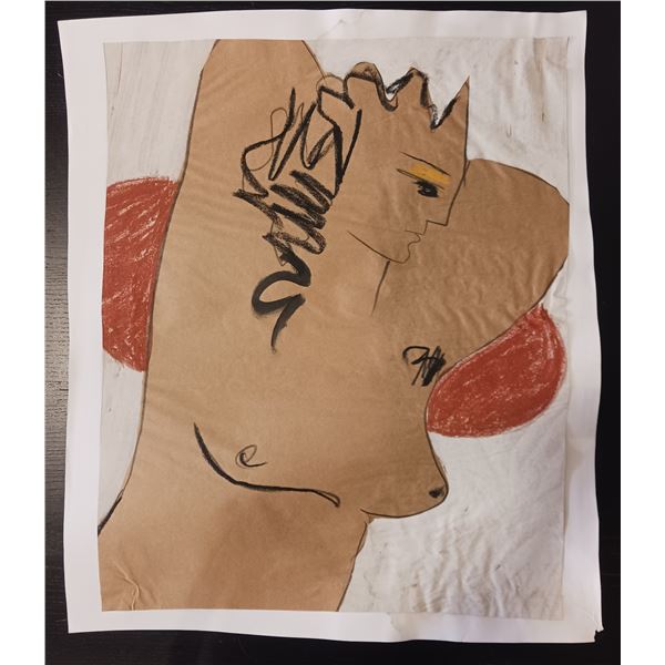 Nude Crayon Abstract Art Drawing #11 Shawn