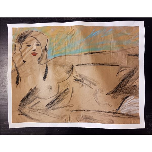 Nude Crayon Abstract Art Drawing #13 Shawn