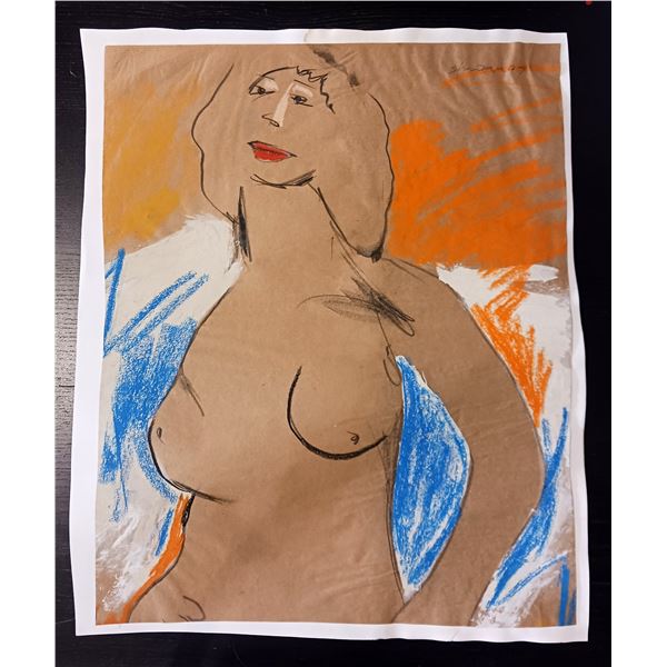 Nude Crayon Abstract Art Drawing #15 Shawn 97'